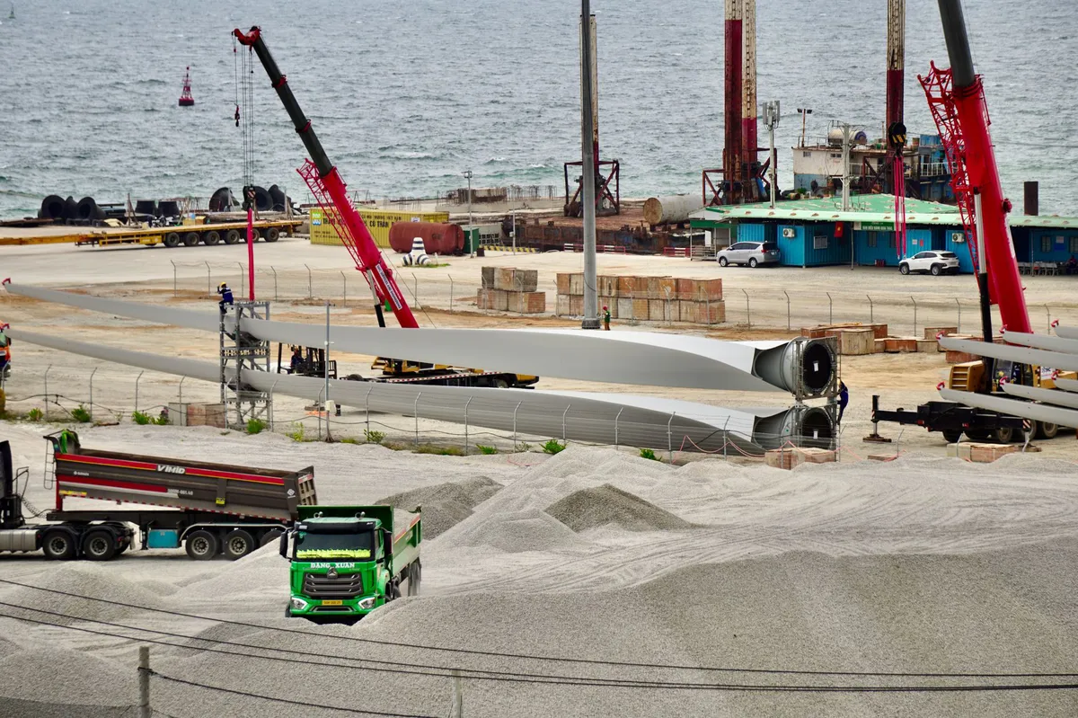 renewable energy construction site