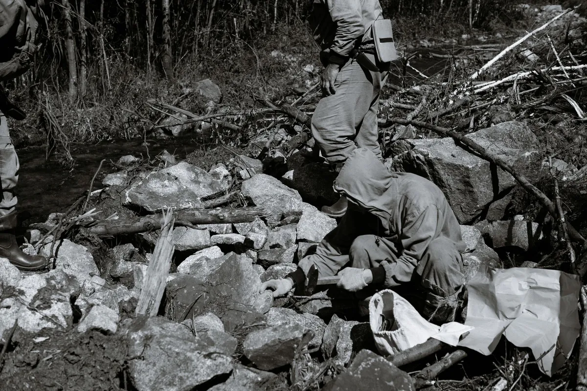 geologists conducting fieldwork