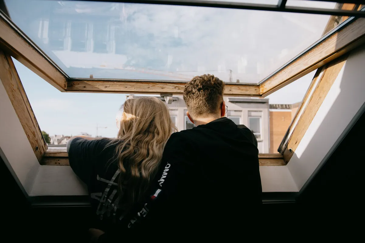 couple looking at homes