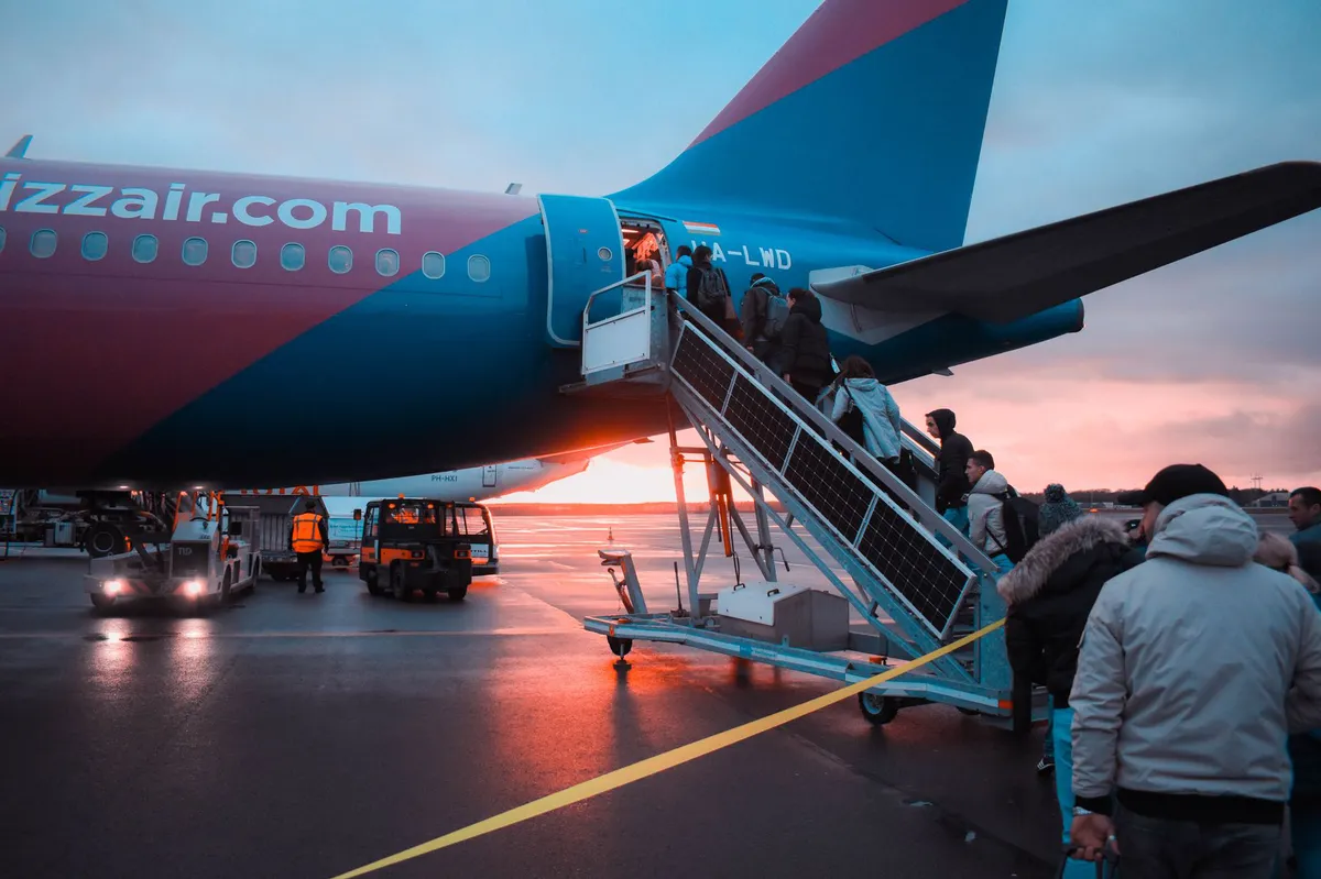 airline passenger boarding