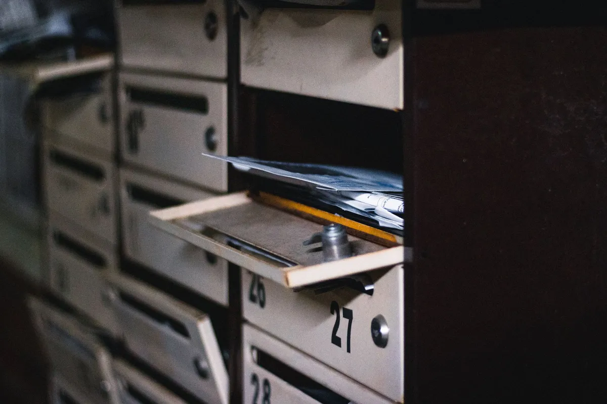 mailbox with letters
