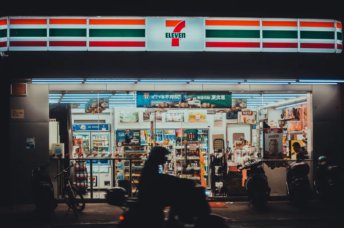 GameStop storefront at night