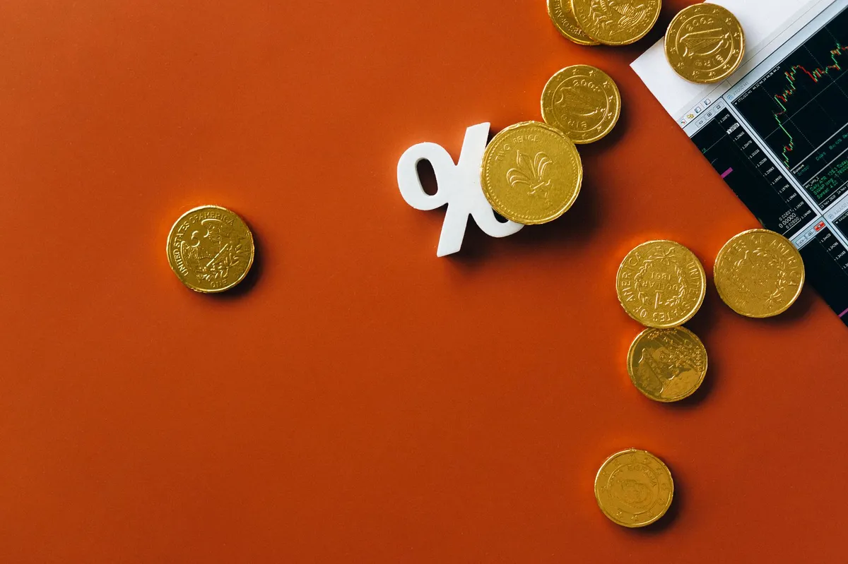 rising interest rates concept