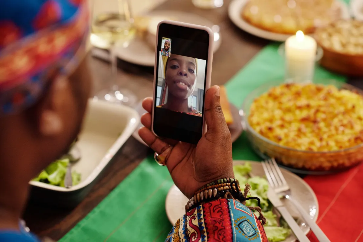 family video call gathering
