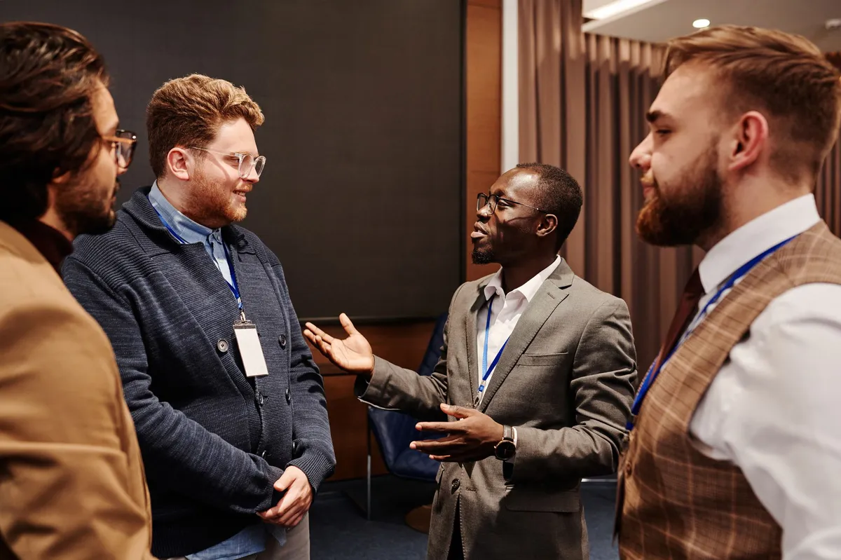 business conference discussion