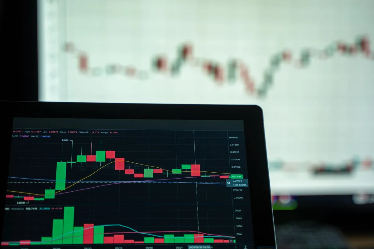 digital stock trading concept