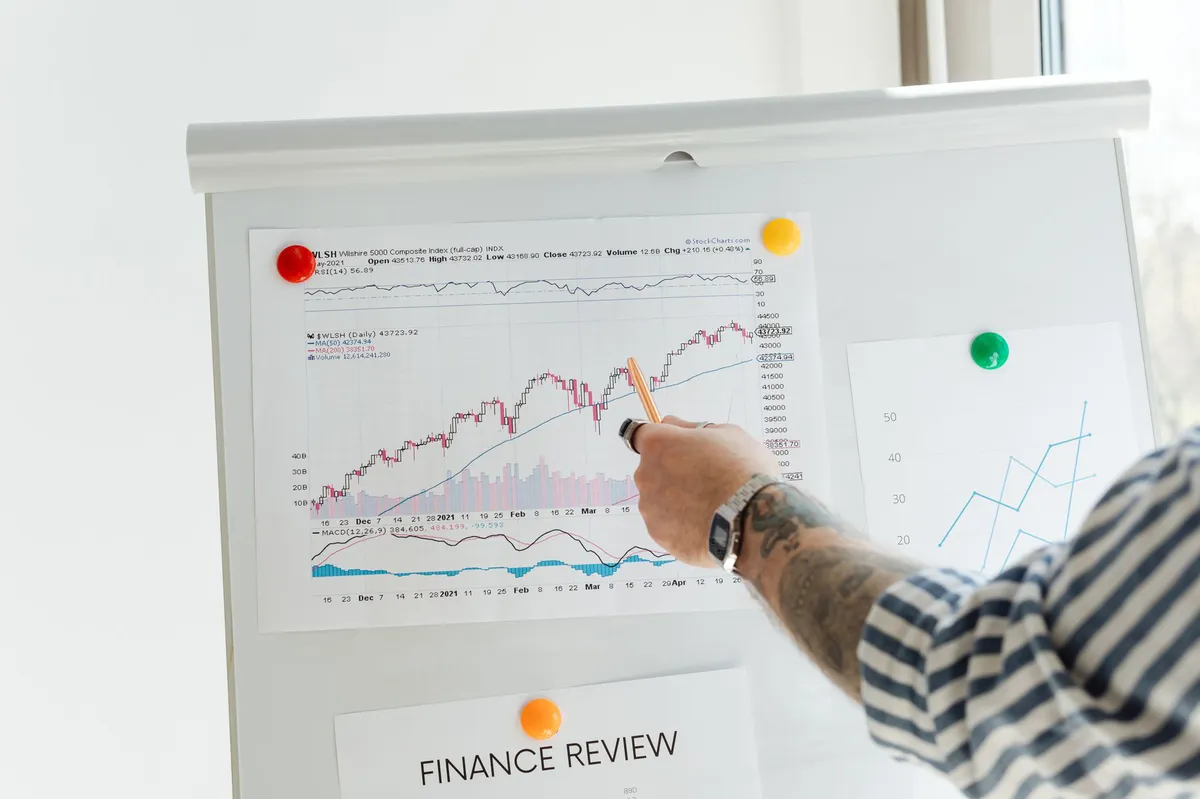investor reviewing stock options