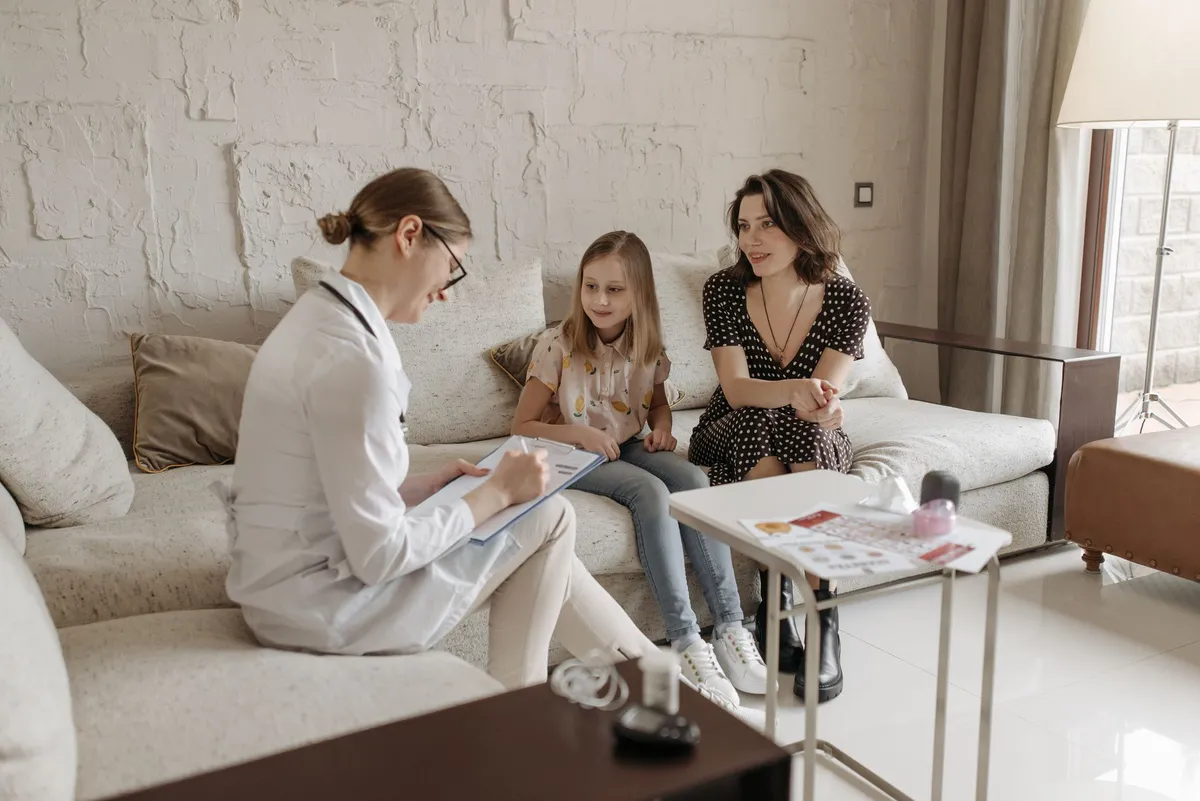family discussing healthcare options