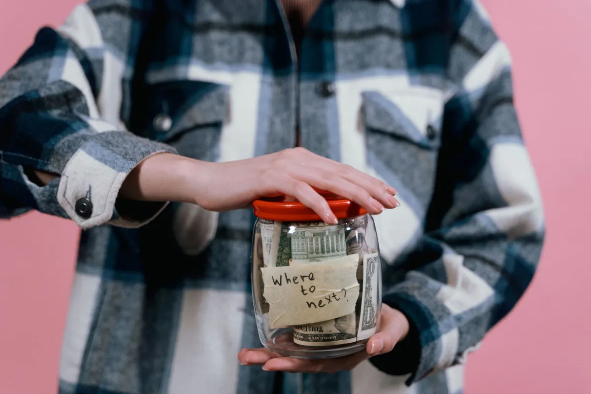 savings jar for vacation