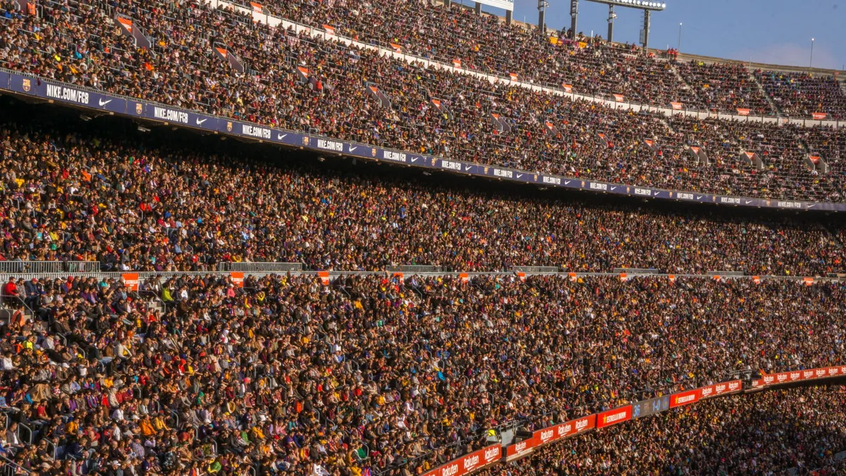 crowded stadium atmosphere