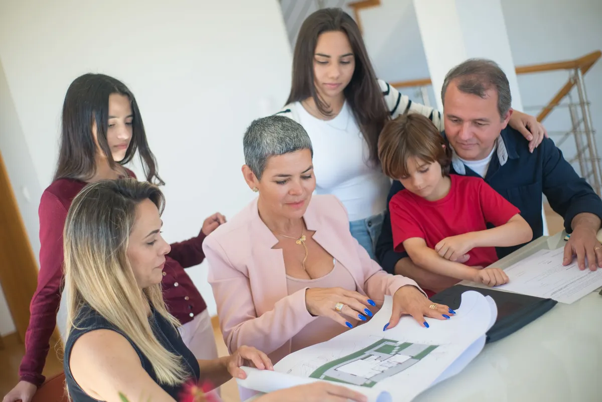 family financial planning meeting
