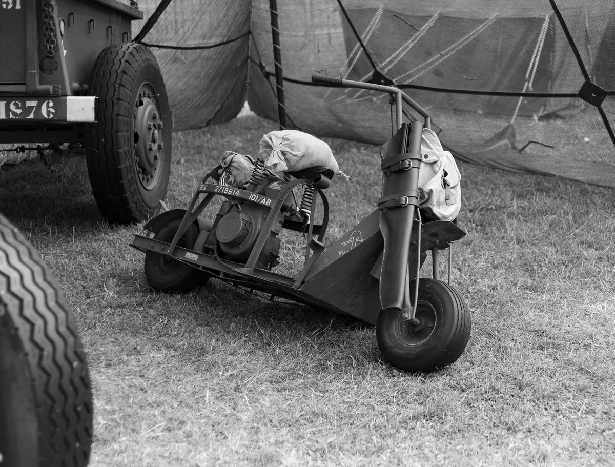 military equipment on display