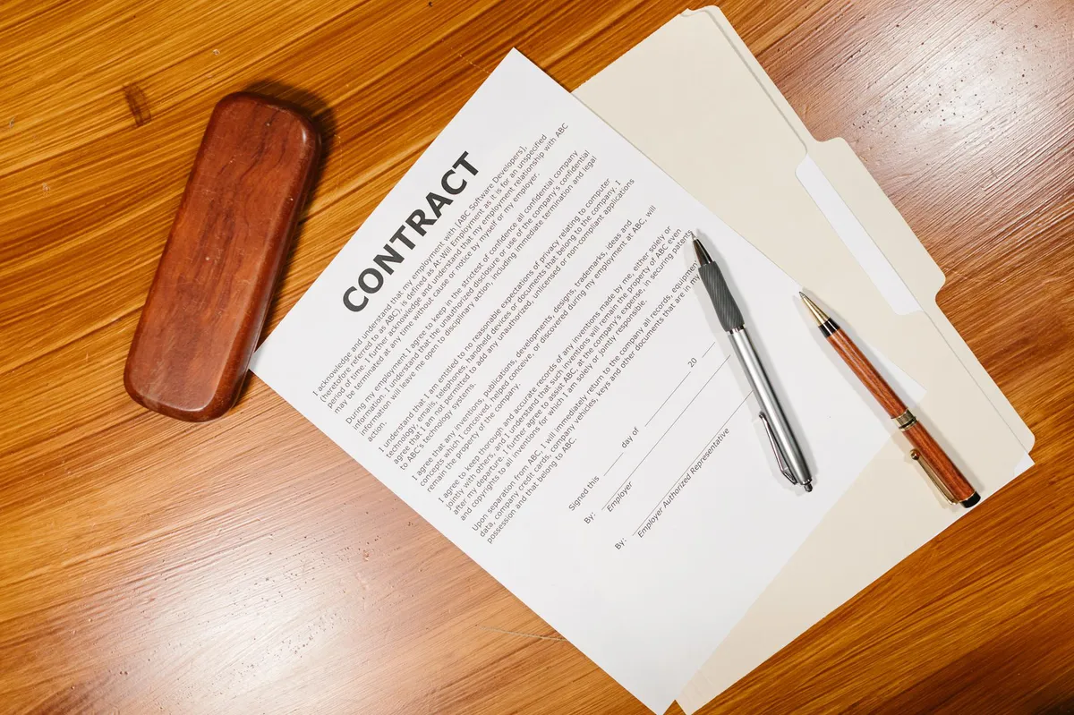 military contracts paperwork