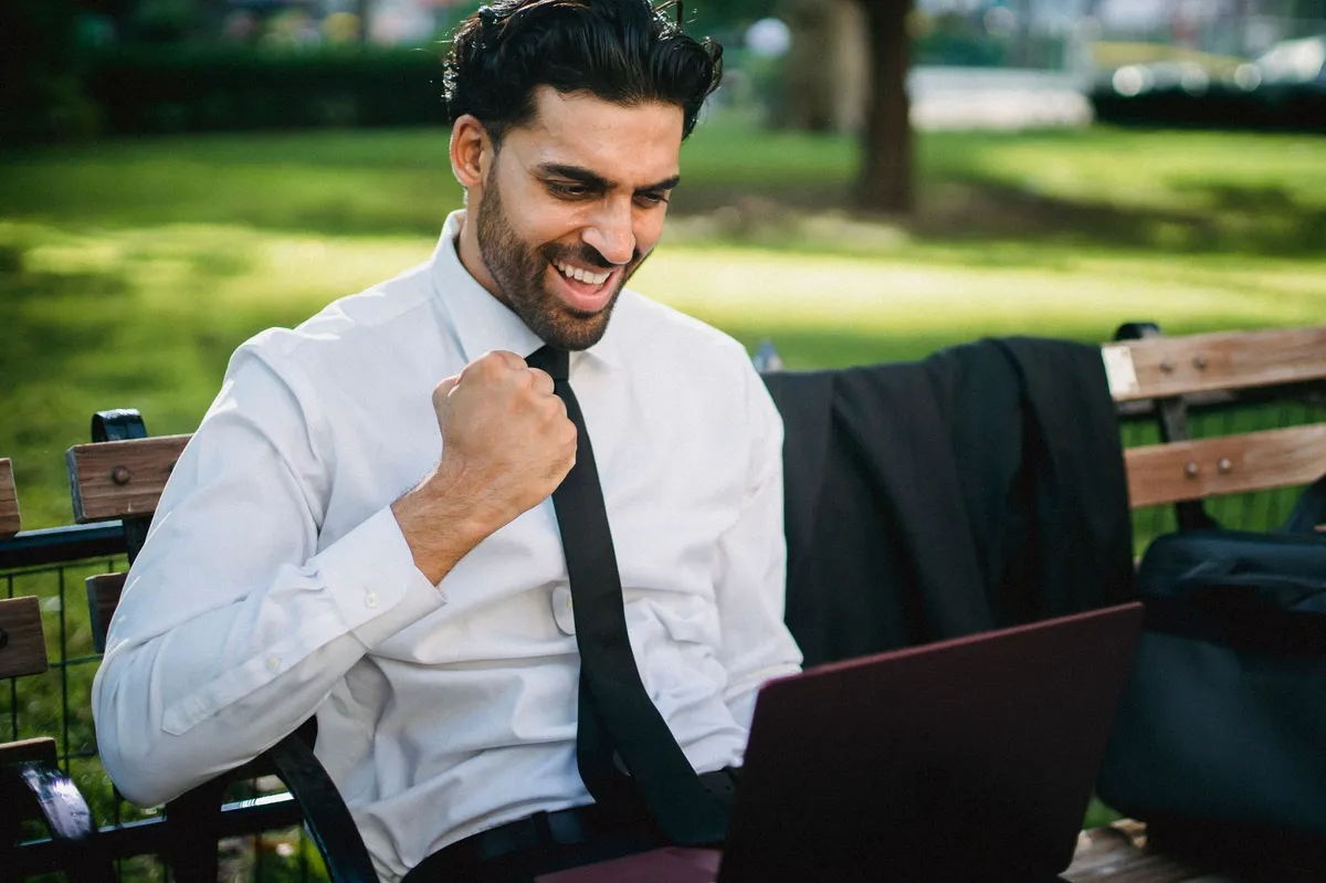 happy remote worker