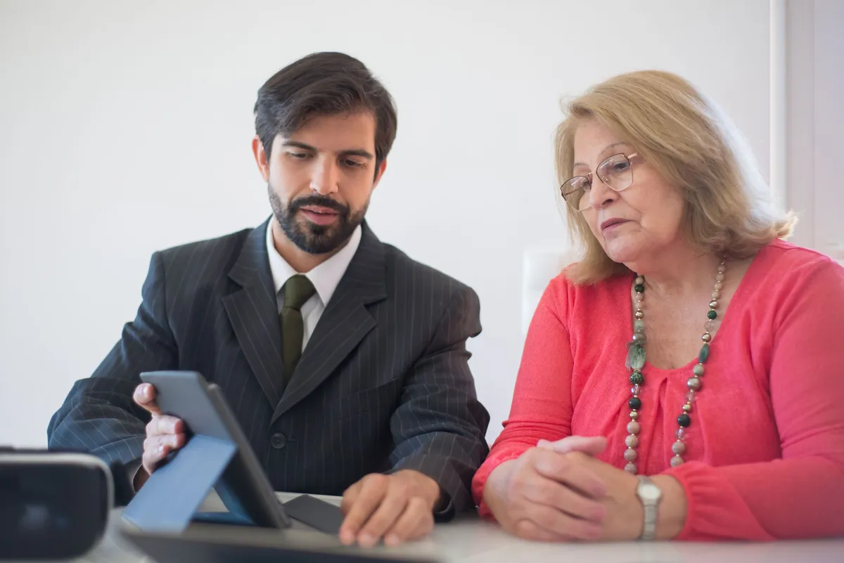thoughtful planning session with a financial advisor