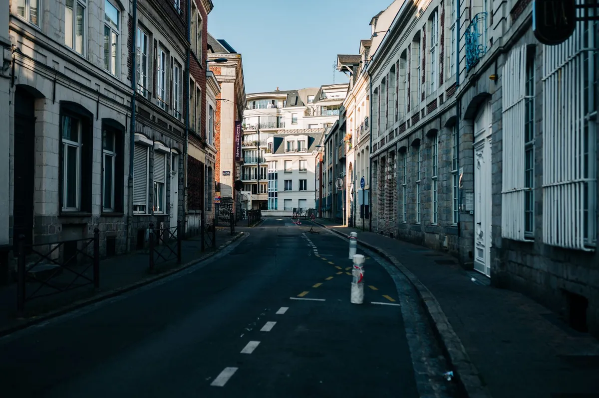 empty city street