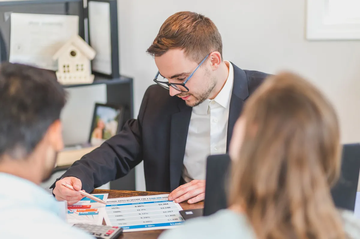 financial advisor discussing options