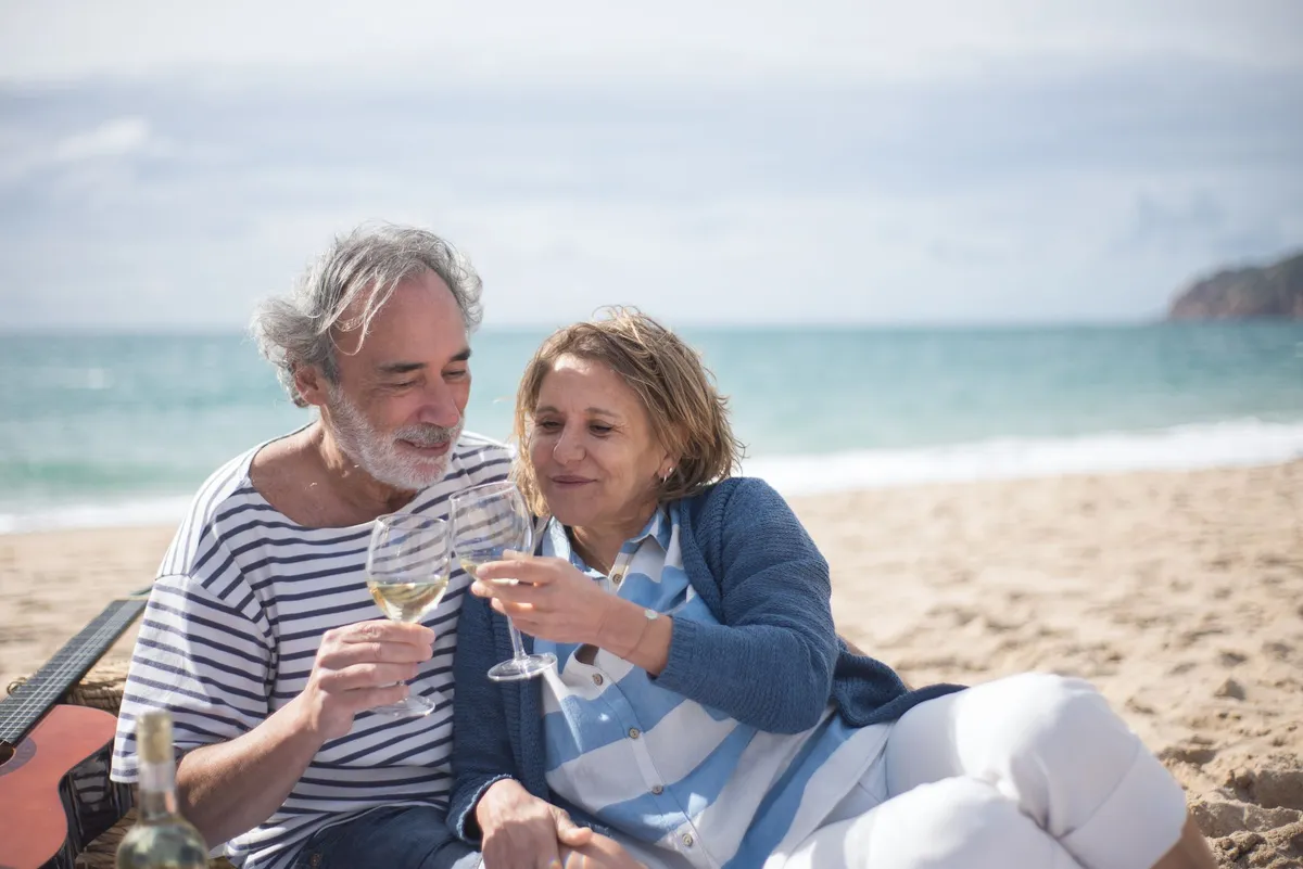 elderly couple enjoying rewards