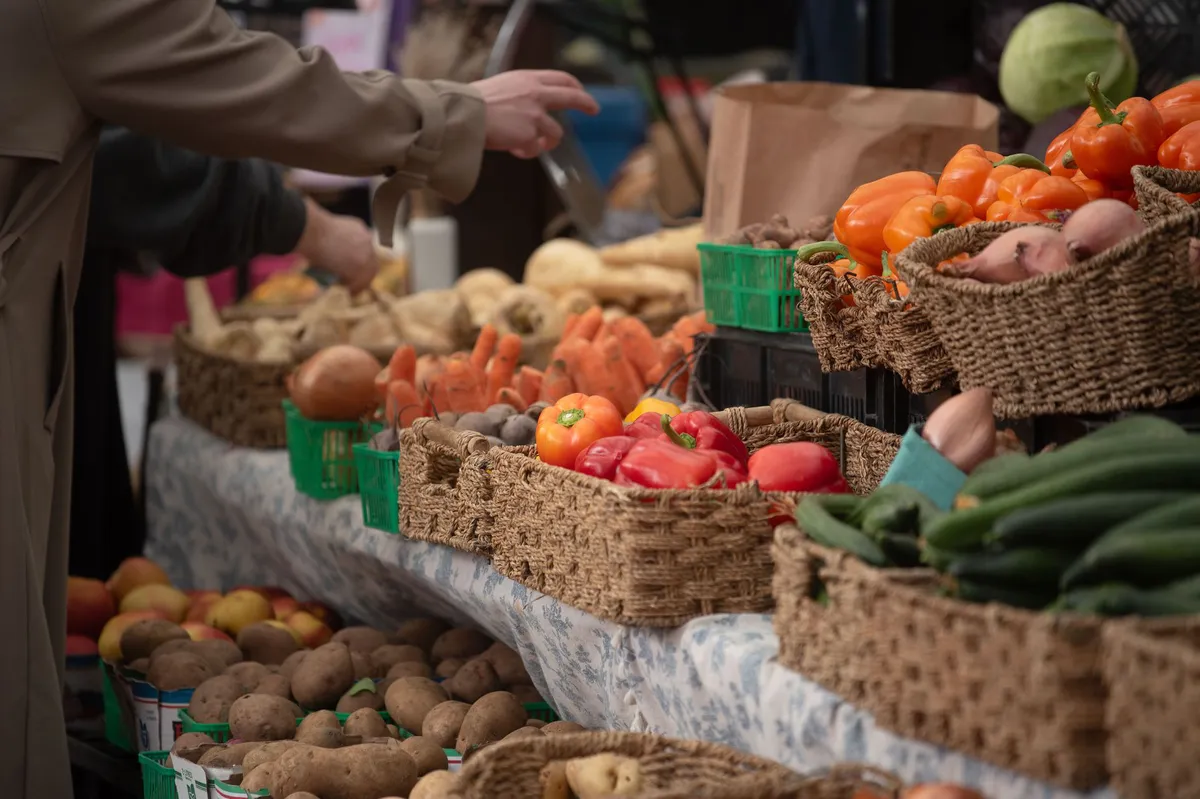 fresh produce in basket
