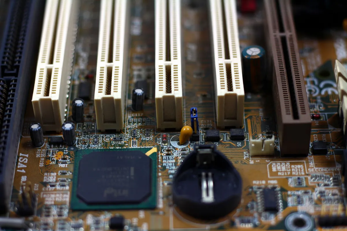 electronics circuit board closeup