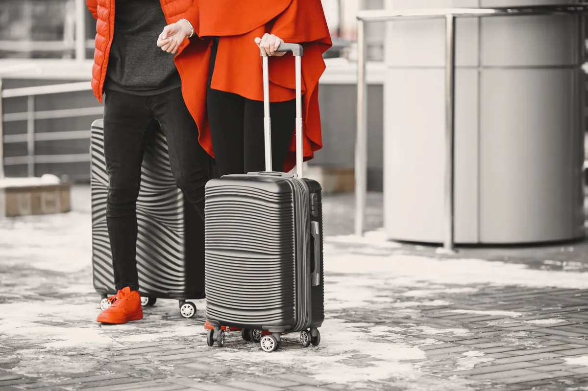 traveler with luggage