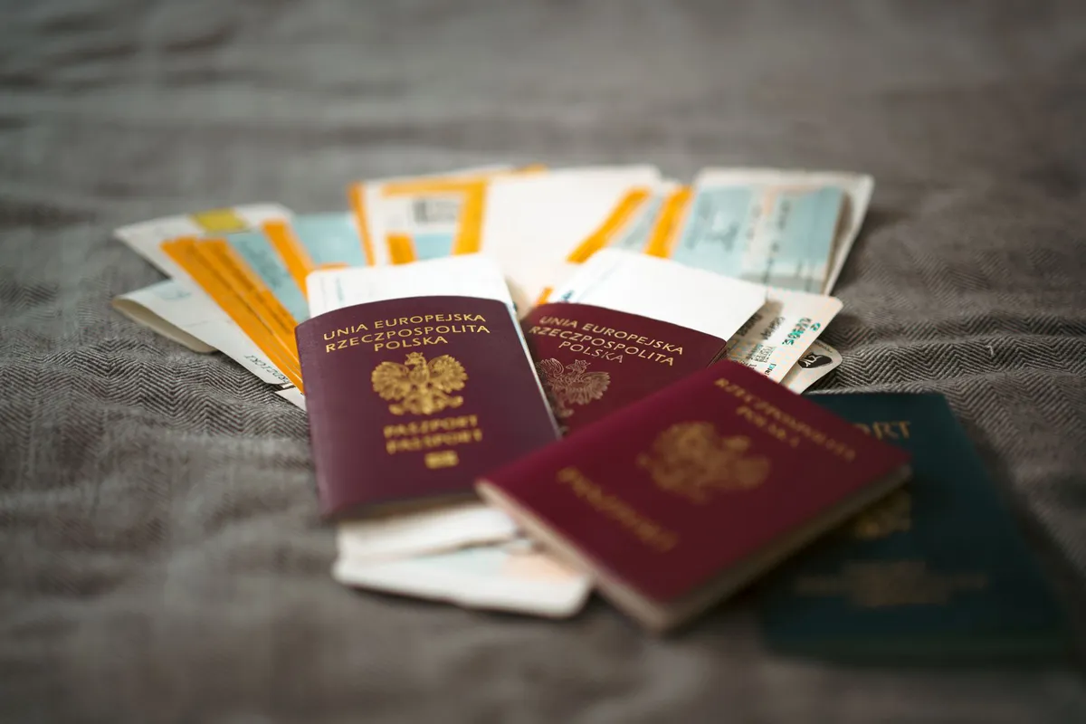 boarding pass and travel essentials