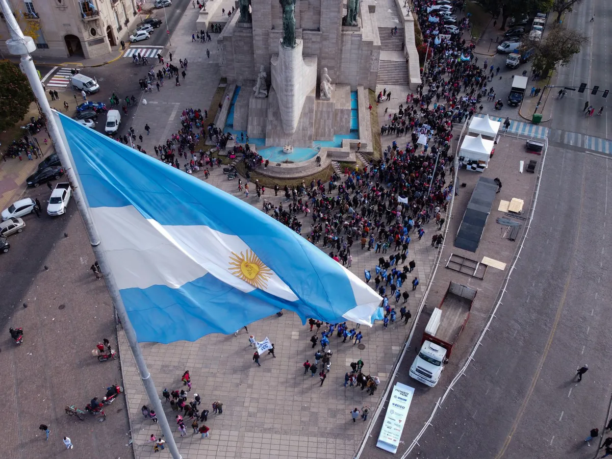 Argentine political rally
