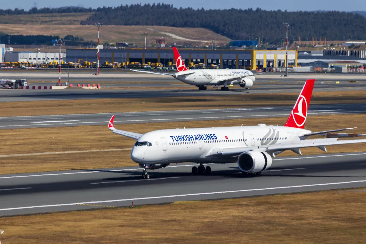 Boeing jets on runway