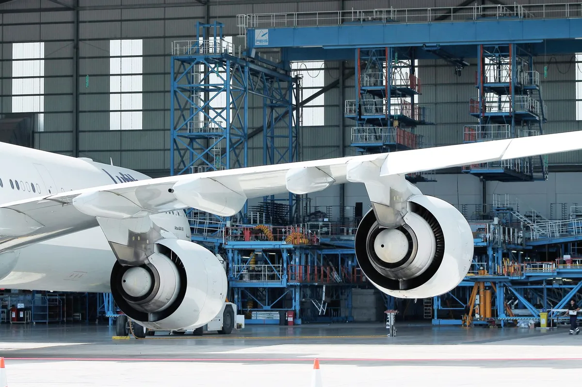 Boeing assembly line