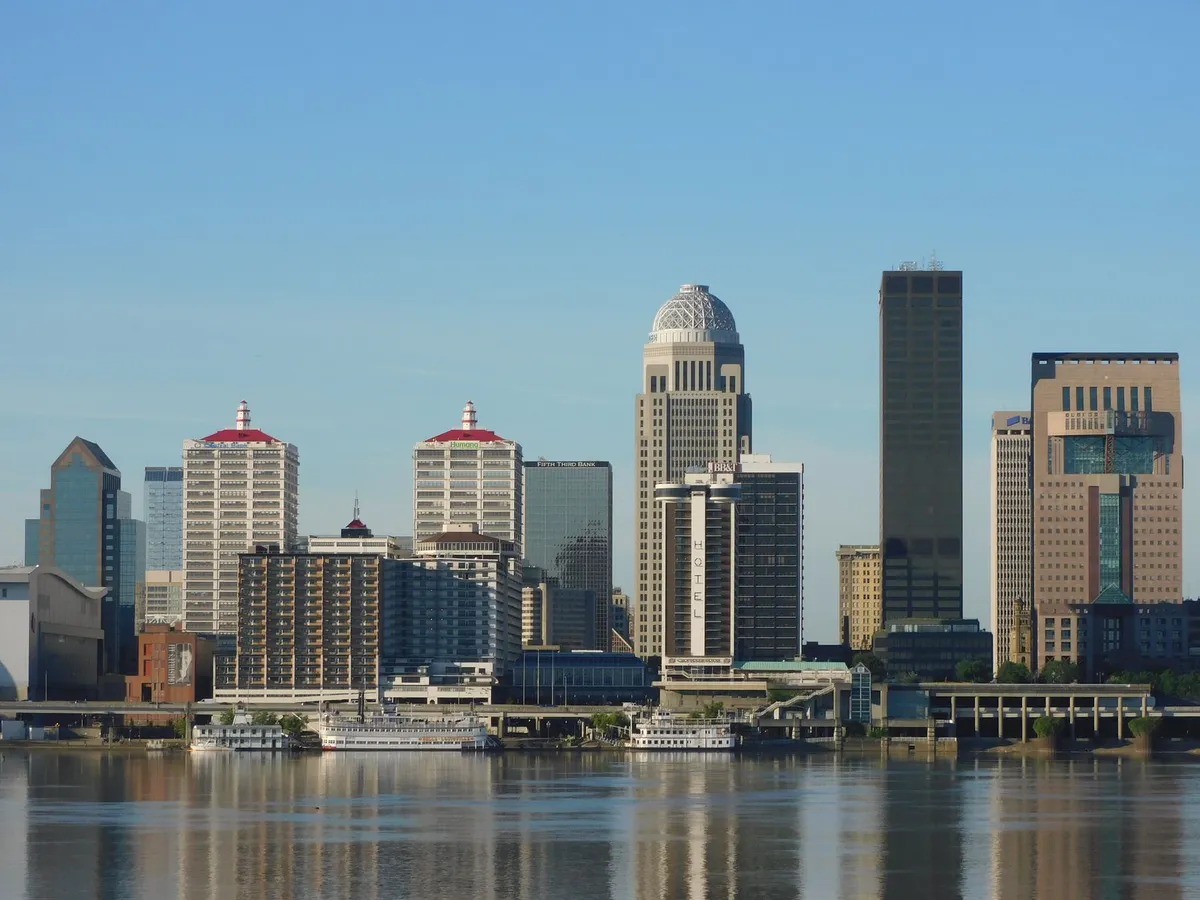 tranquil riverfront in Ohio