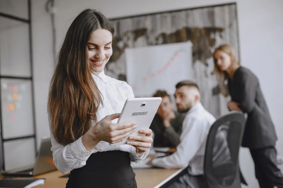 teamwork and technology in the office