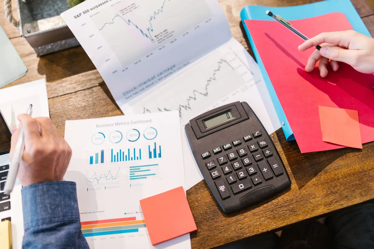 young investor reviewing financial plans