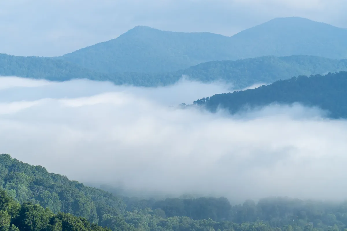 scenic views of the Blue Ridge Mountains