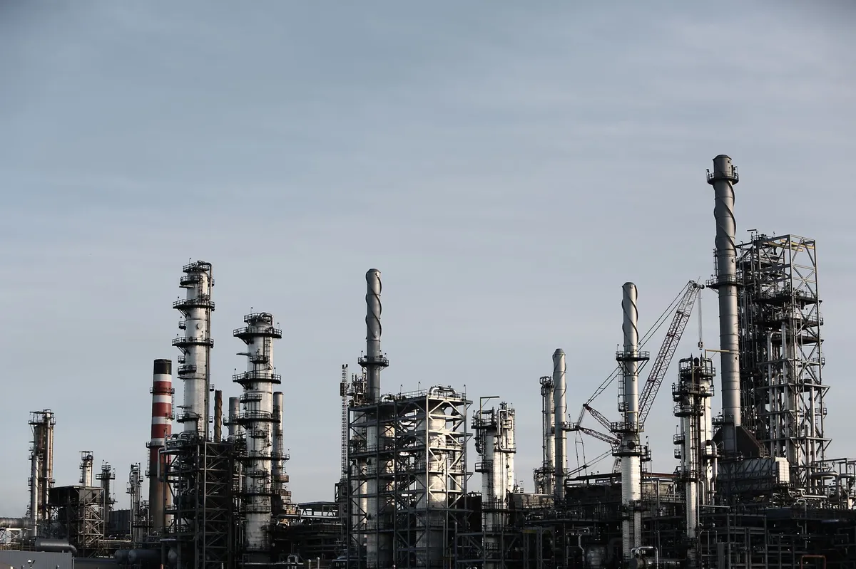 industrial oil refinery
