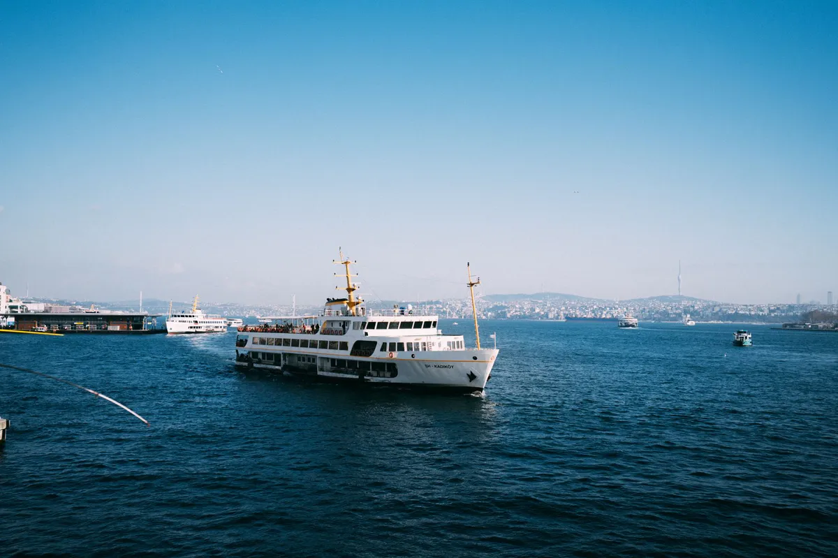 ferry boat at sea