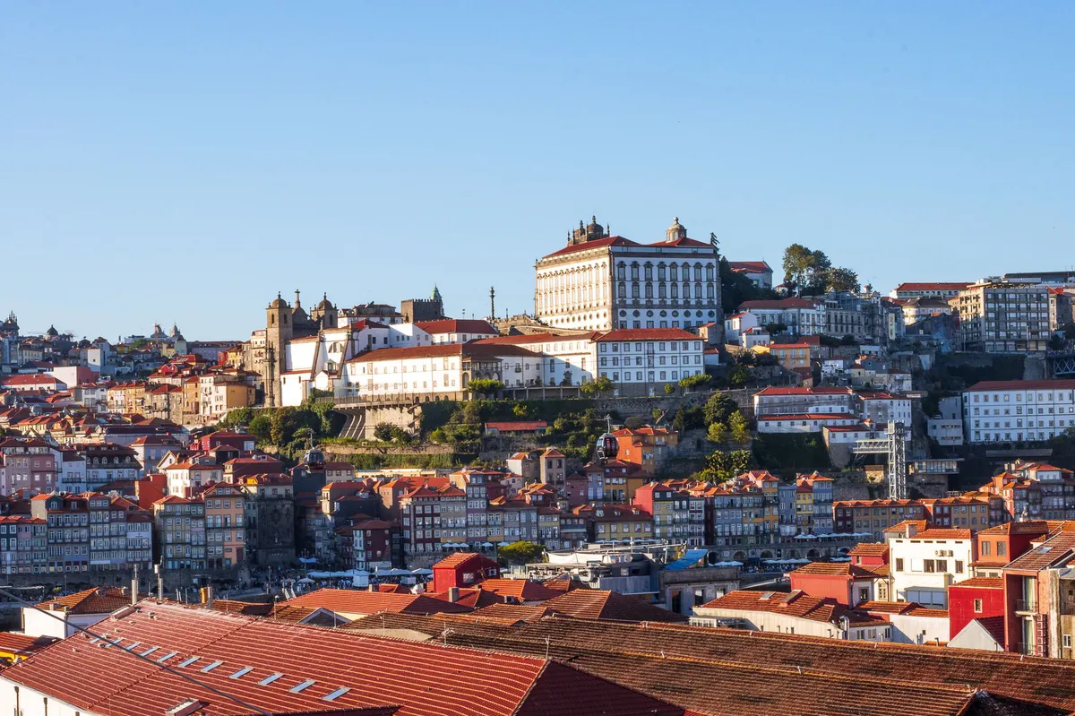 scenic view of European city