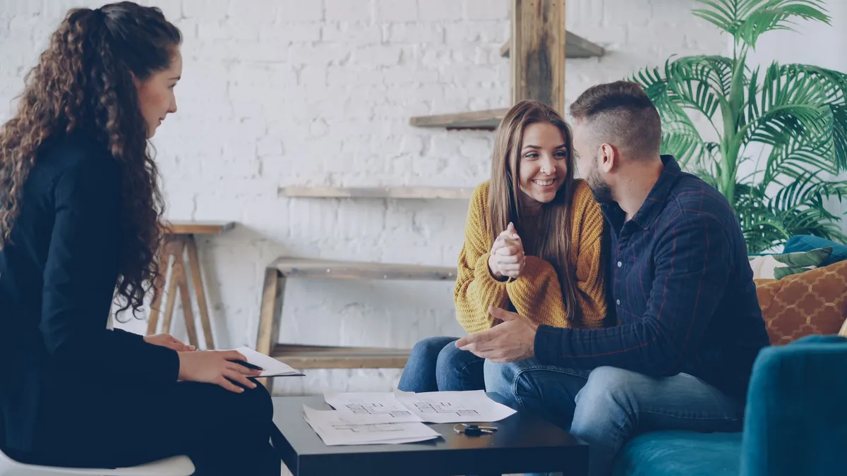 couple discussing financial plan