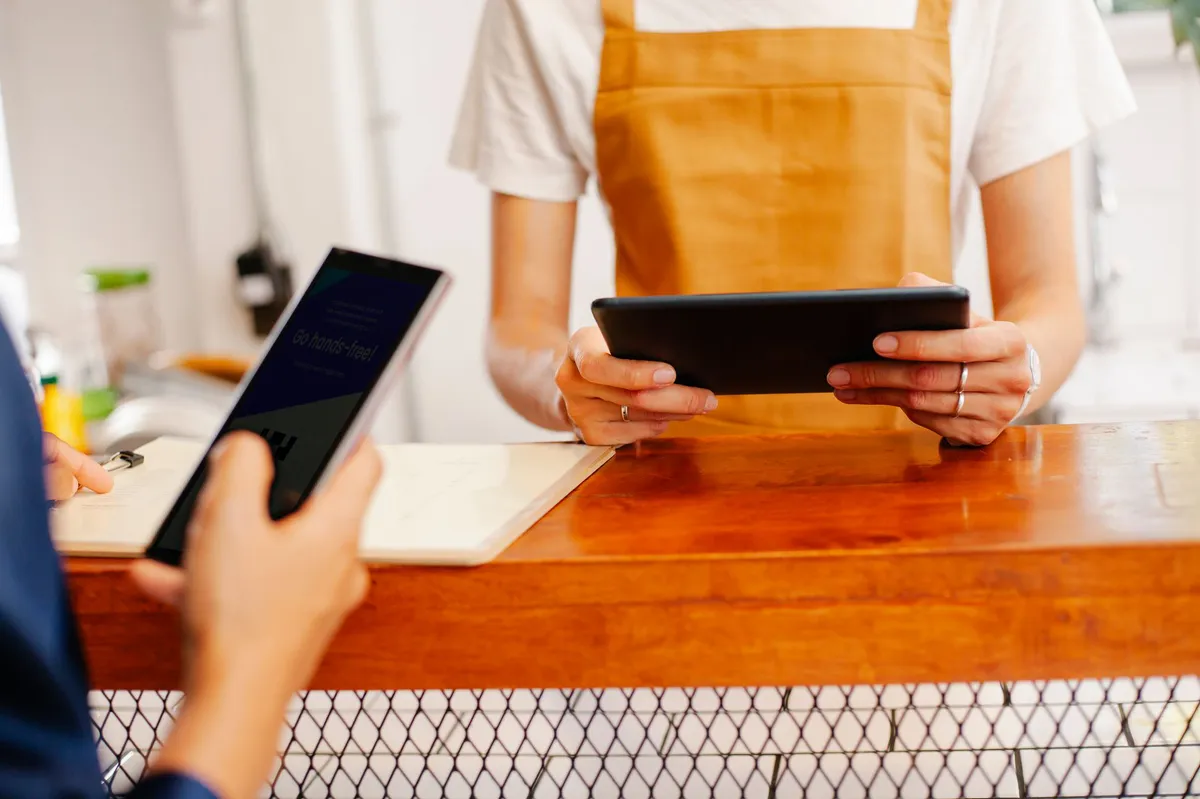 digital payment checkout scene