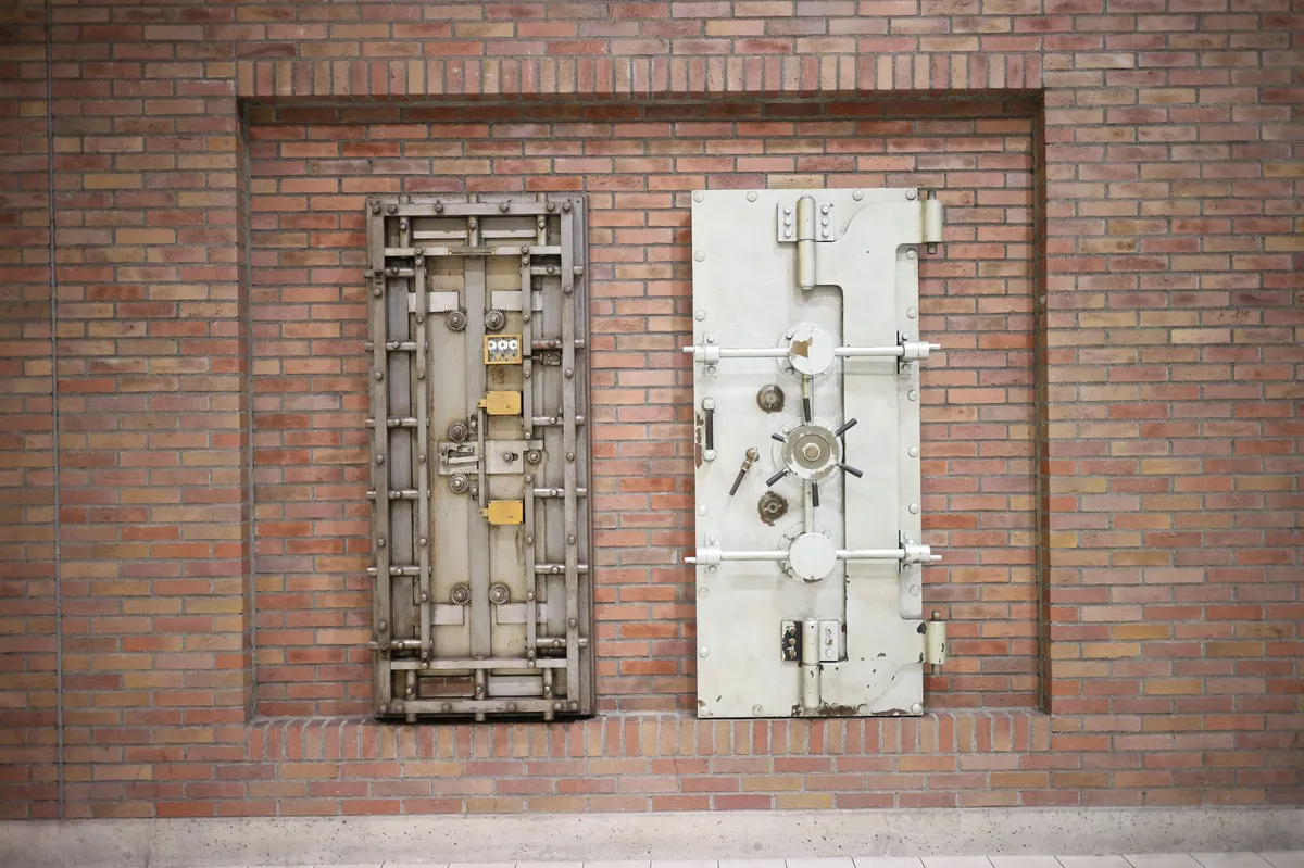 bank vault interior