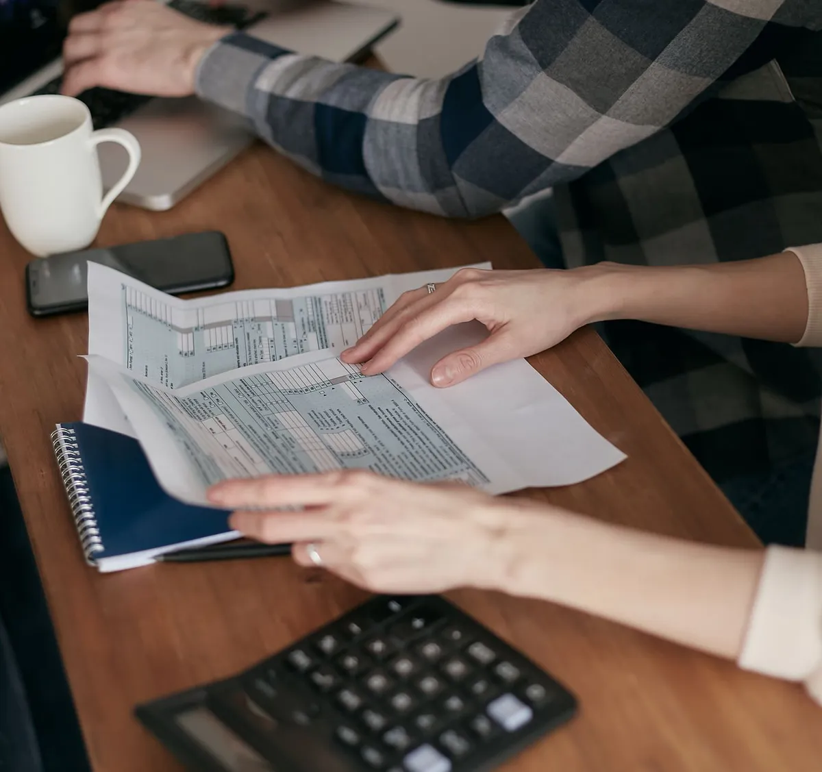 tax preparer working with AI