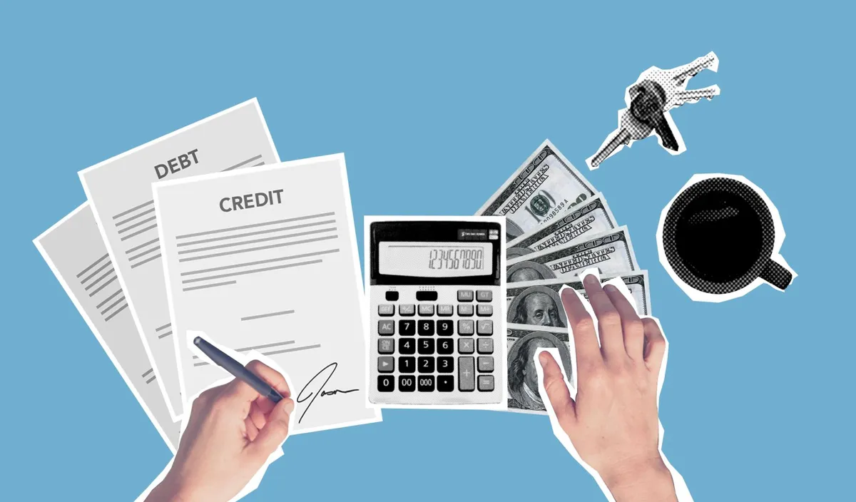mortgage documents and calculator