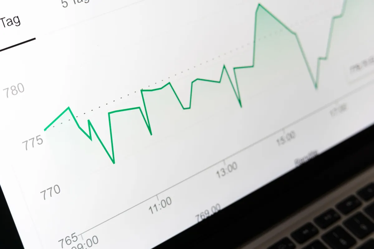 financial analysis on computer screen