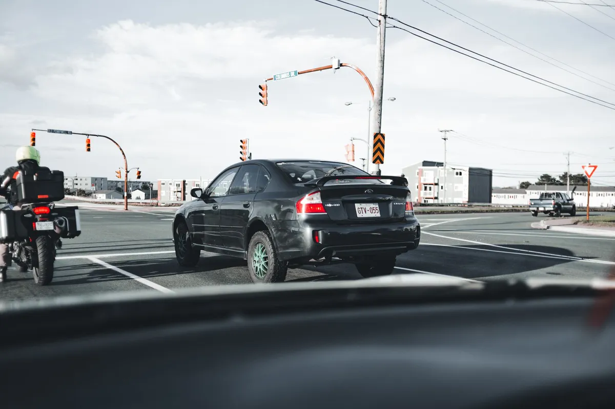 business vehicle on the road