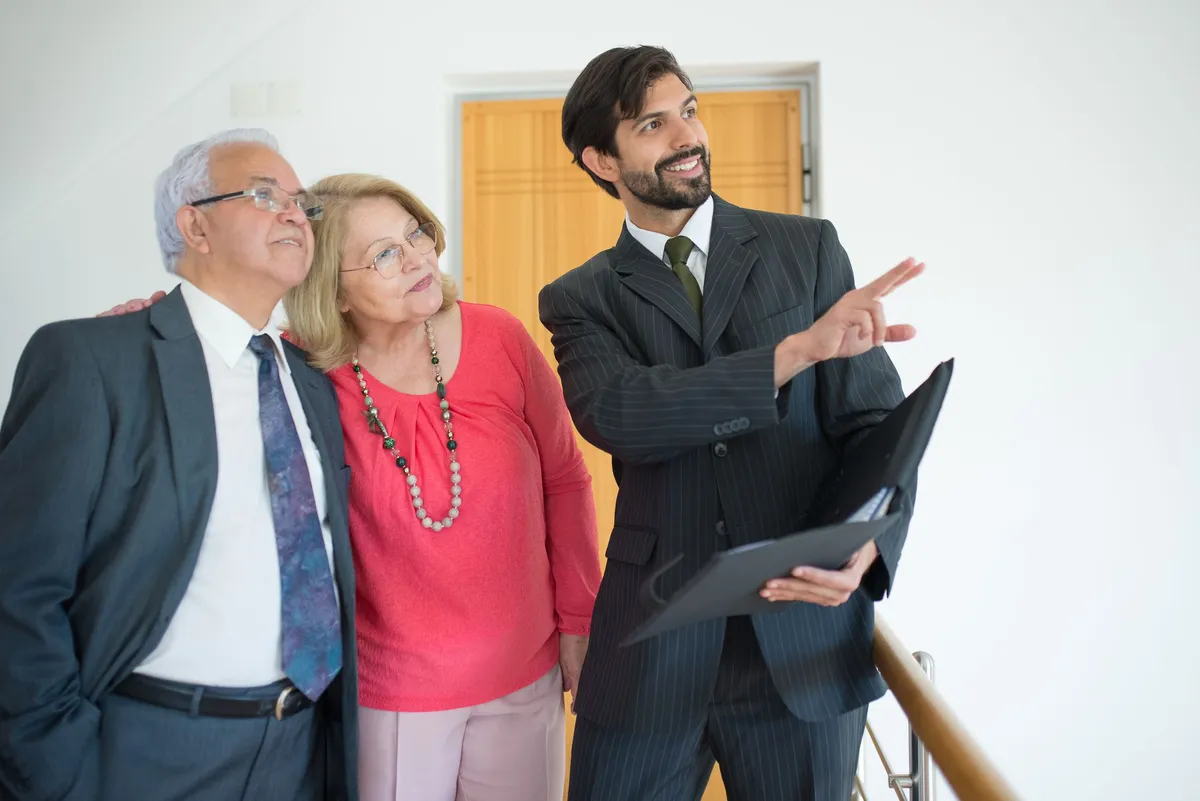 elderly couple planning estate