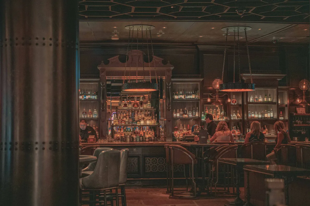 bar with patrons
