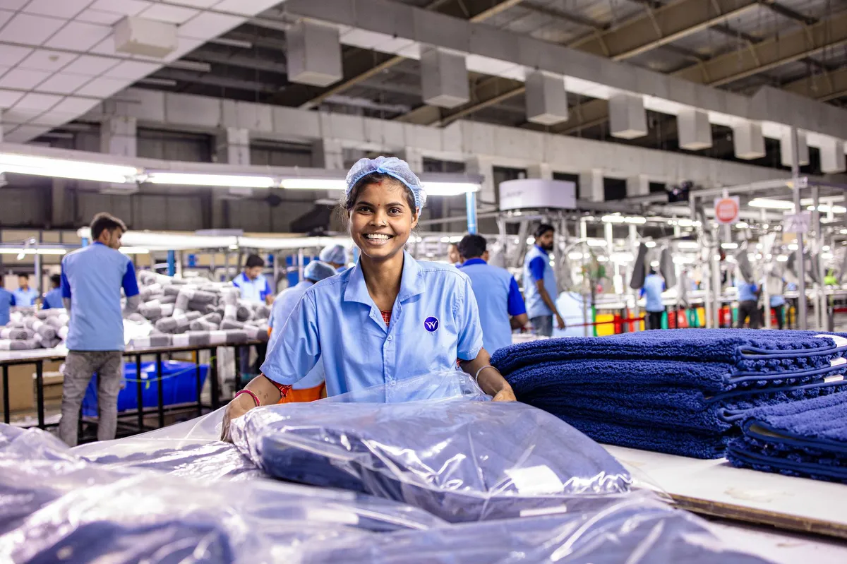 blue-collar worker with family