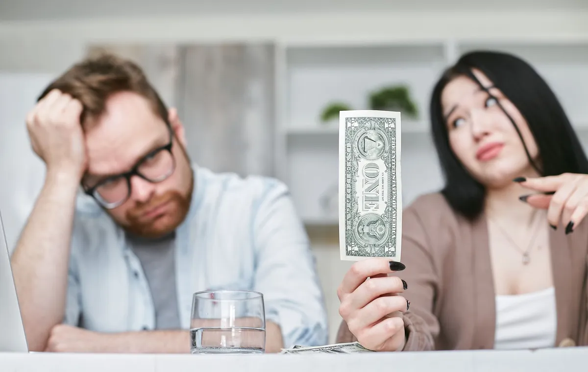 worried family budgeting
