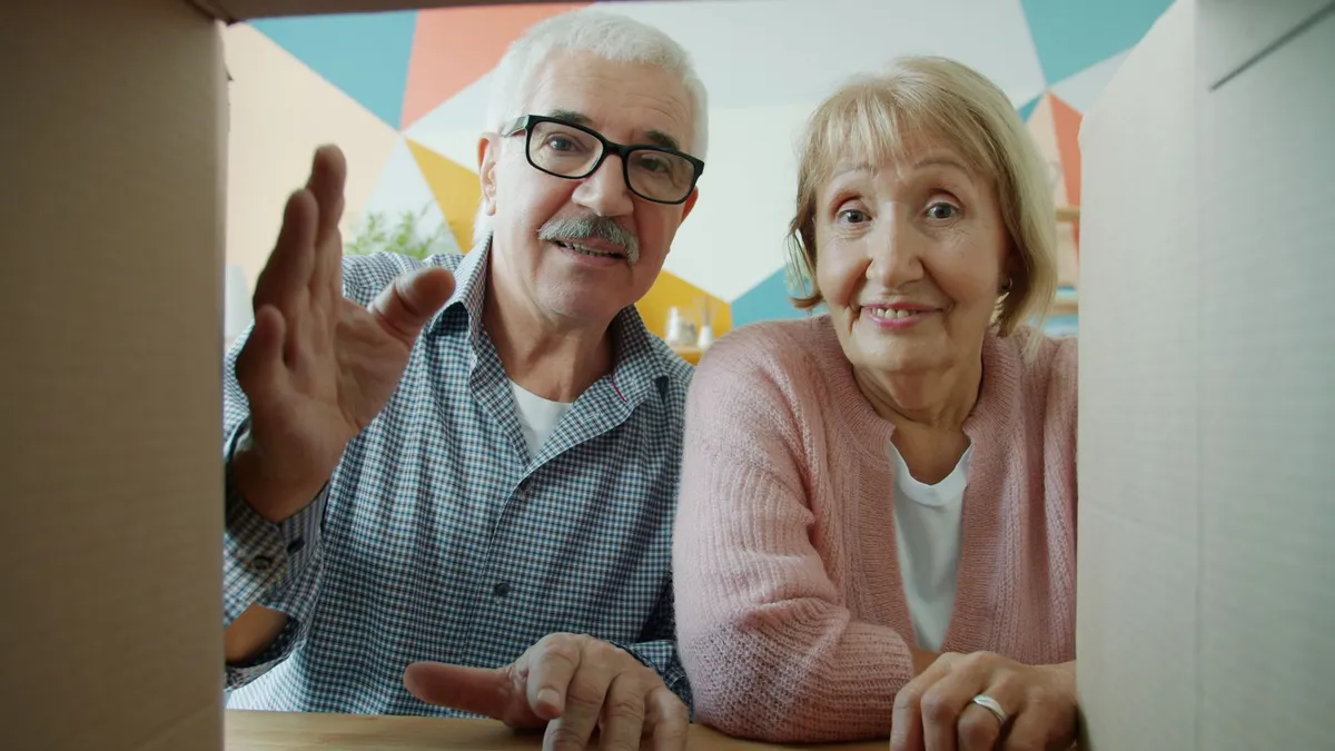 happy retiree couple