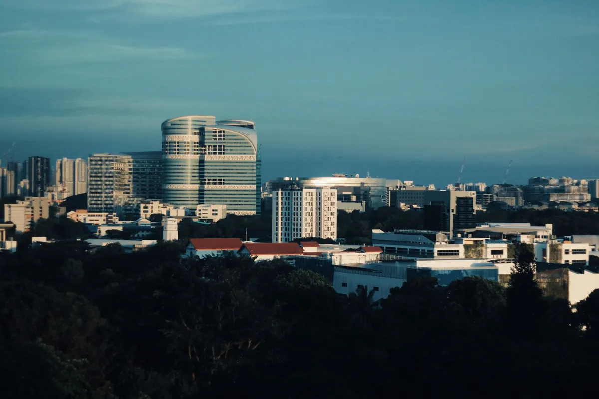 skyline of Singapore city