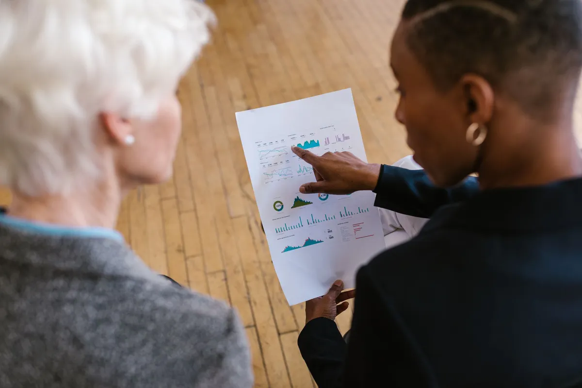 woman discussing financial planning